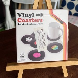 Reto Vinyl Coffee Coasters